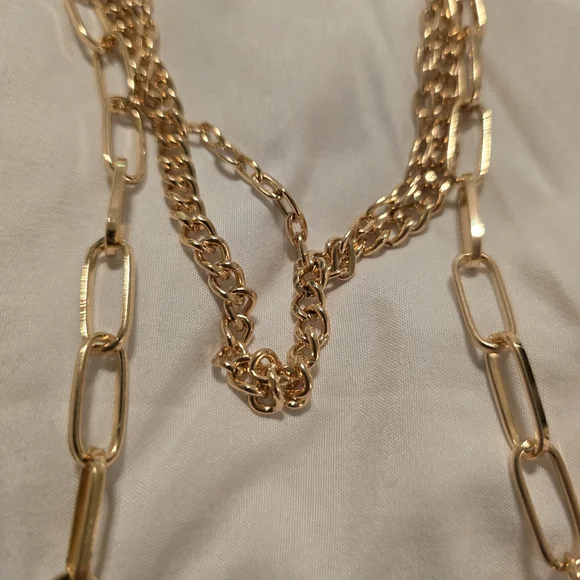 Paparazzi Gold Butterfly Necklace with Aurora Crystal Accents - Picture 3 of 3